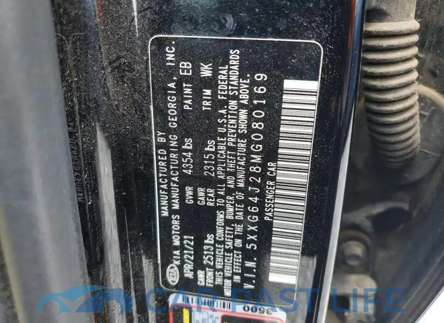 5XXG64J28MG080169# 12