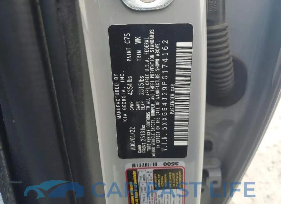 5XXG64J29PG174162# 12