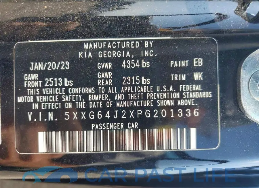 5XXG64J2XPG201336# 12