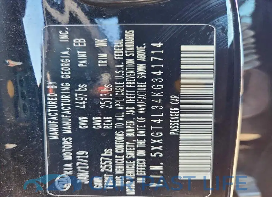 5XXGT4L34KG341714# 13