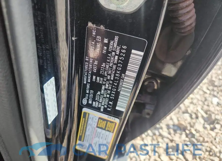 5XXGT4L38KG375266# 12