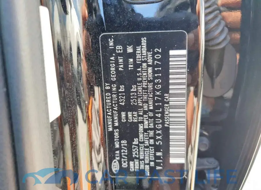 5XXGU4L17KG311702# 12