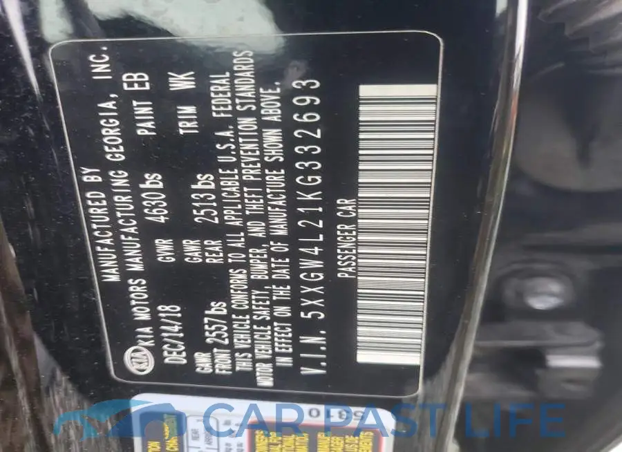 5XXGW4L21KG332693# 13