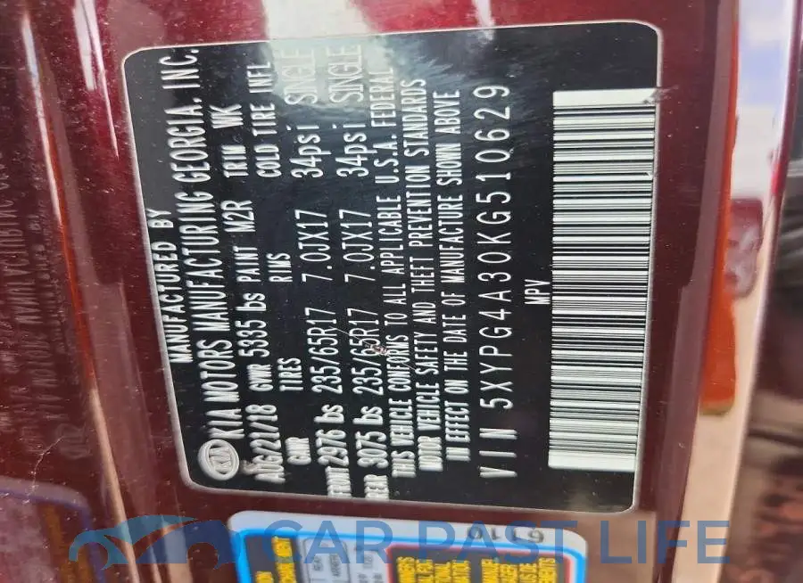 5XYPG4A30KG510629# 14