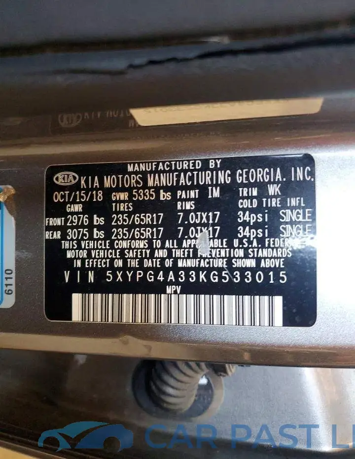 5XYPG4A33KG533015# 13