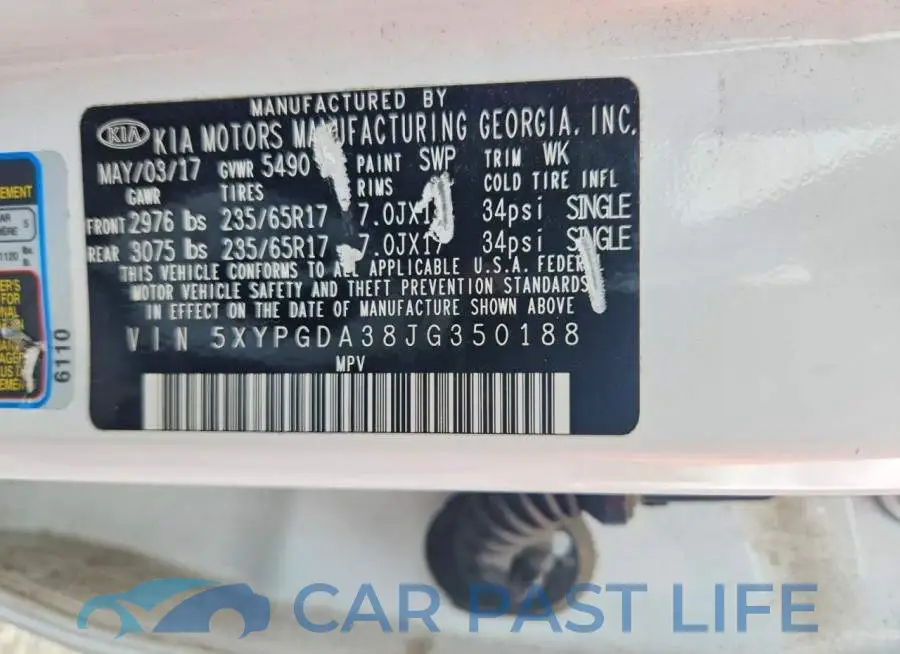 5XYPGDA38JG350188# 14