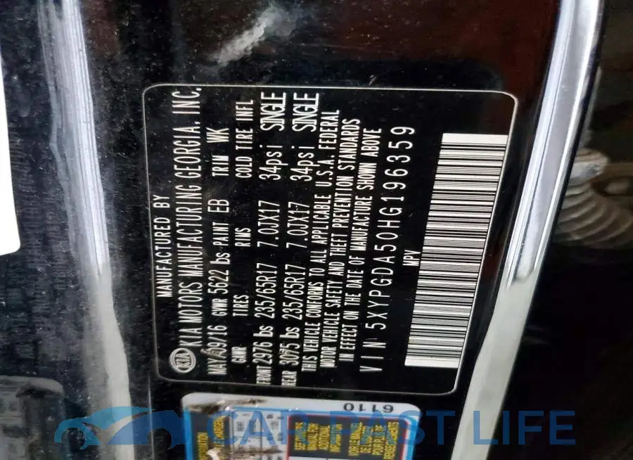 5XYPGDA50HG196359# 13