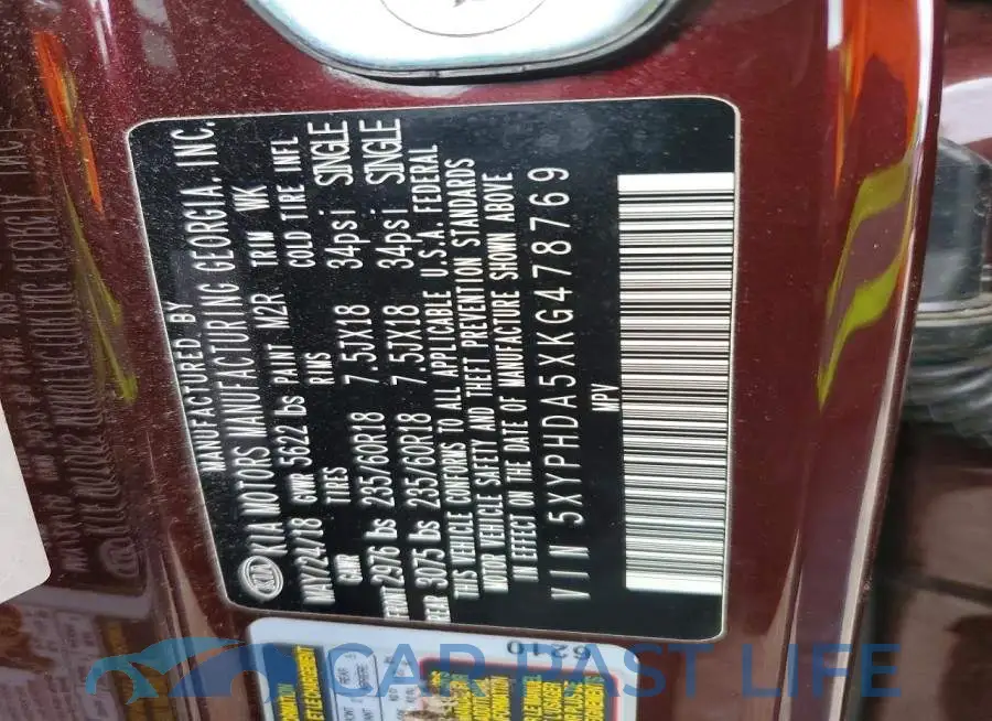 5XYPHDA5XKG478769# 13