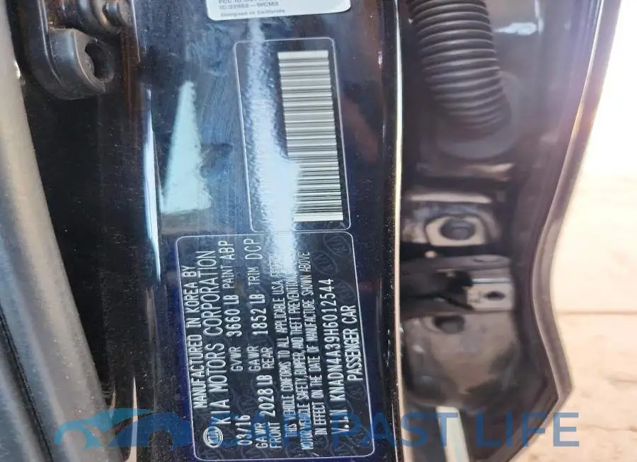 KNADN4A39H6012544# 12