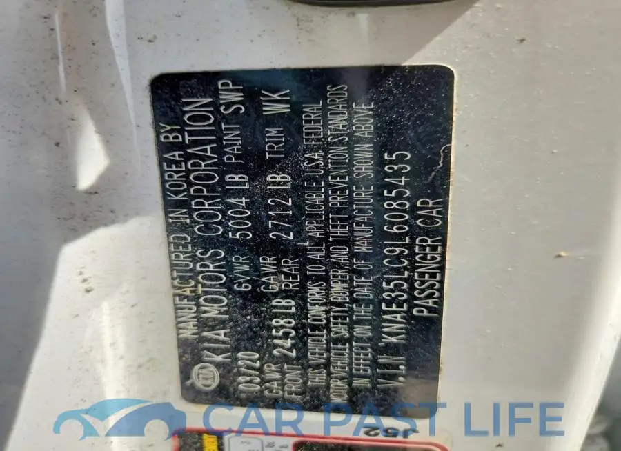 KNAE35LC9L6085435# 12