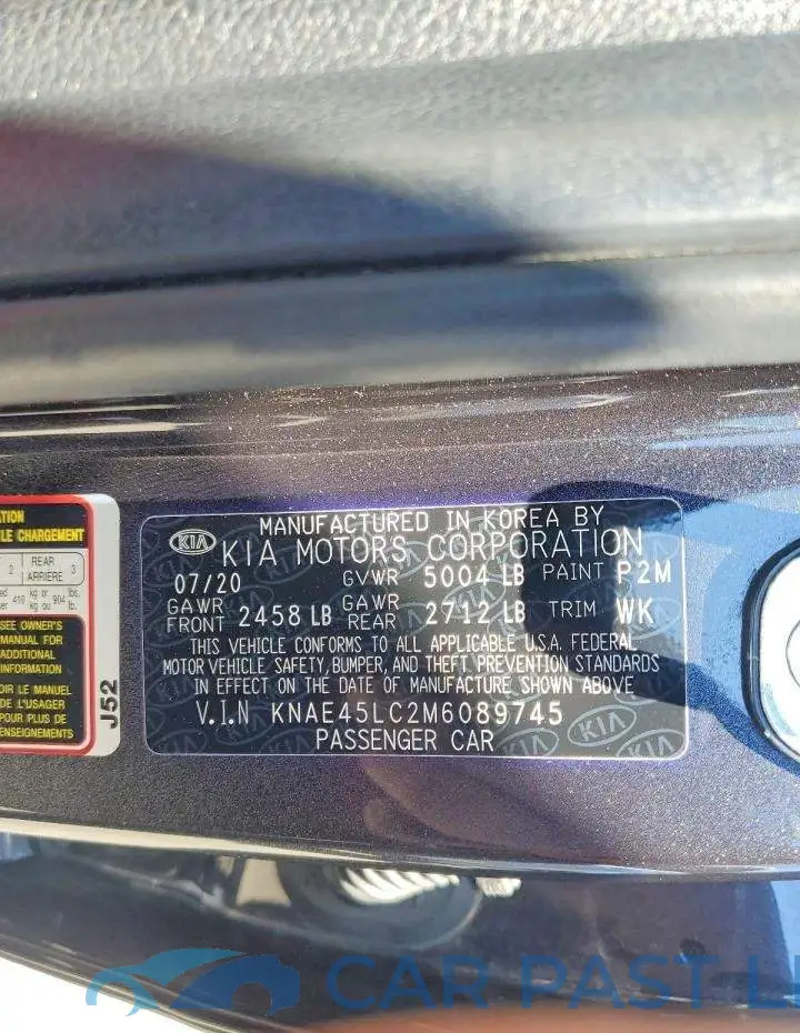 KNAE45LC2M6089745# 12