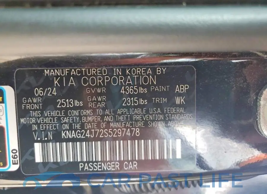 KNAG24J72S5297478# 12