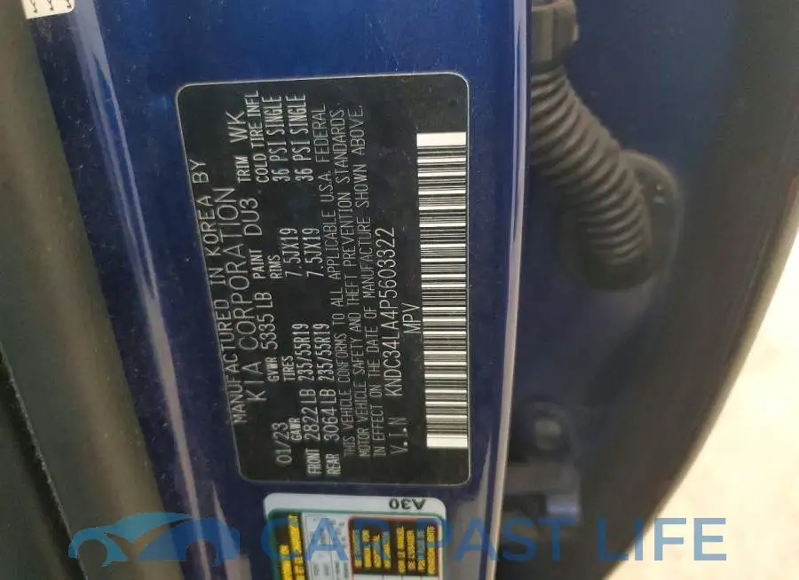 KNDC34LA4P5603322# 13