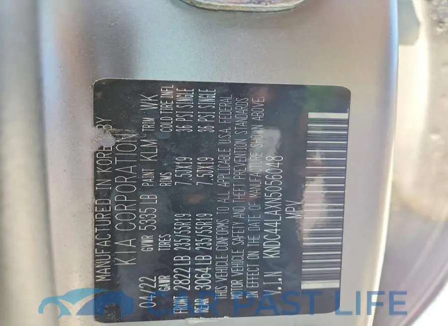 KNDC44LAXN5056048# 13