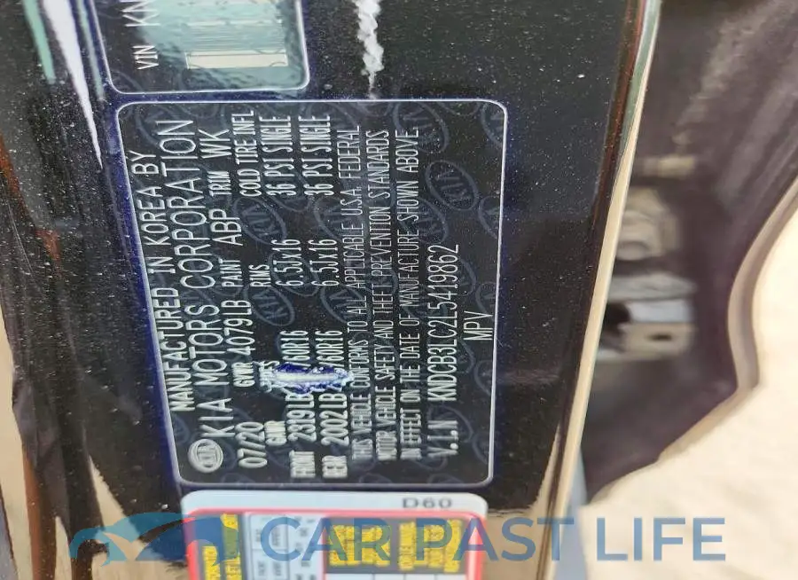 KNDCB3LC2L5419862# 13