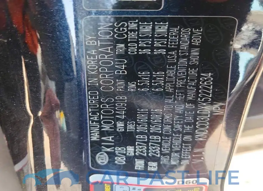 KNDCD3LDXK5222634# 13