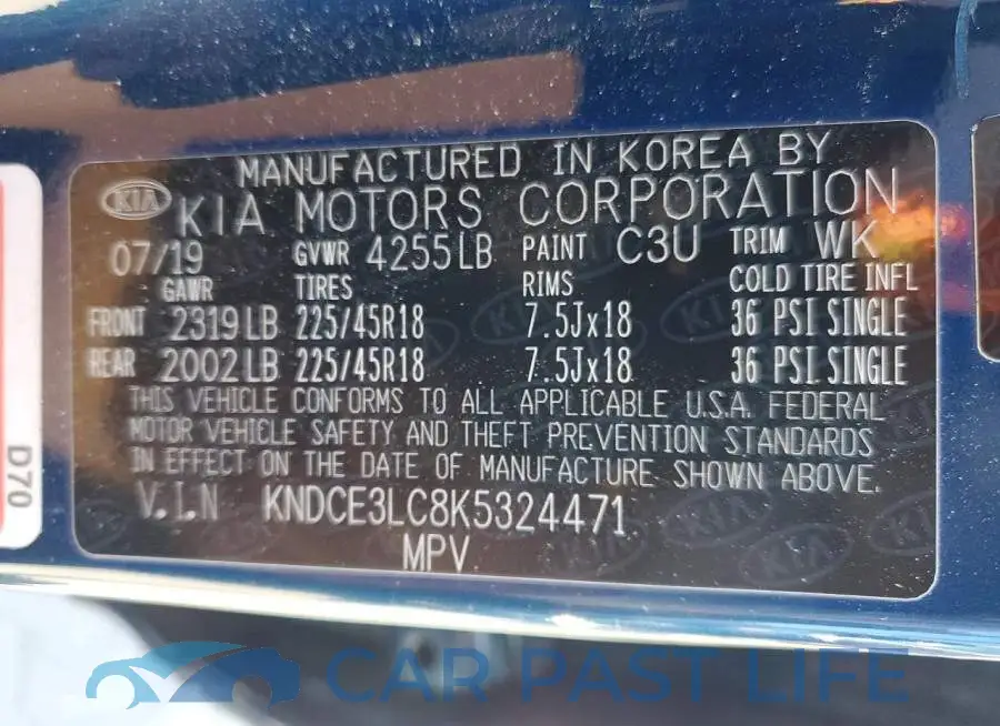 KNDCE3LC8K5324471# 12