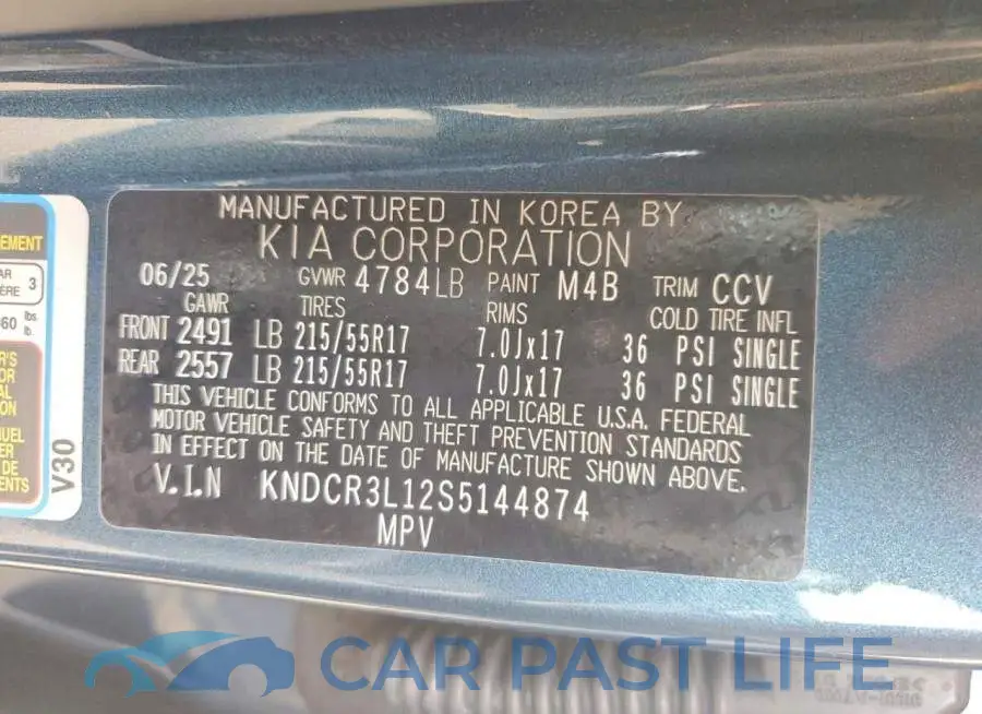 KNDCR3L12S5144874# 13