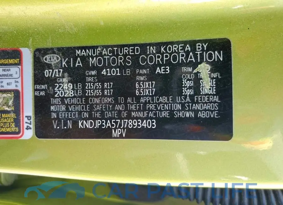 KNDJP3A57J7893403# 12