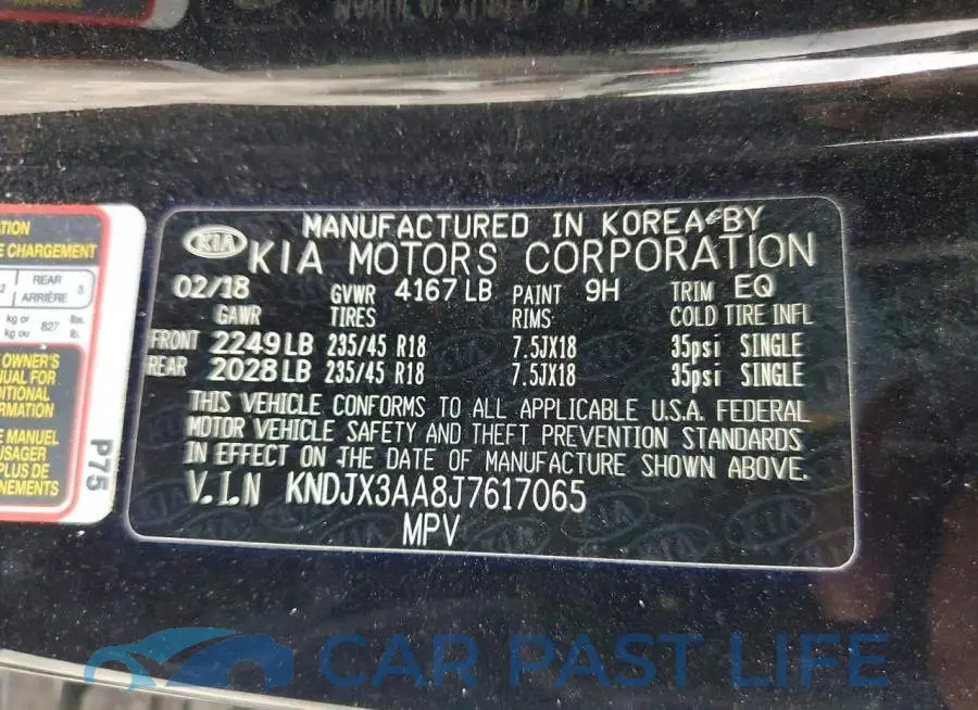 KNDJX3AA8J7617065# 12