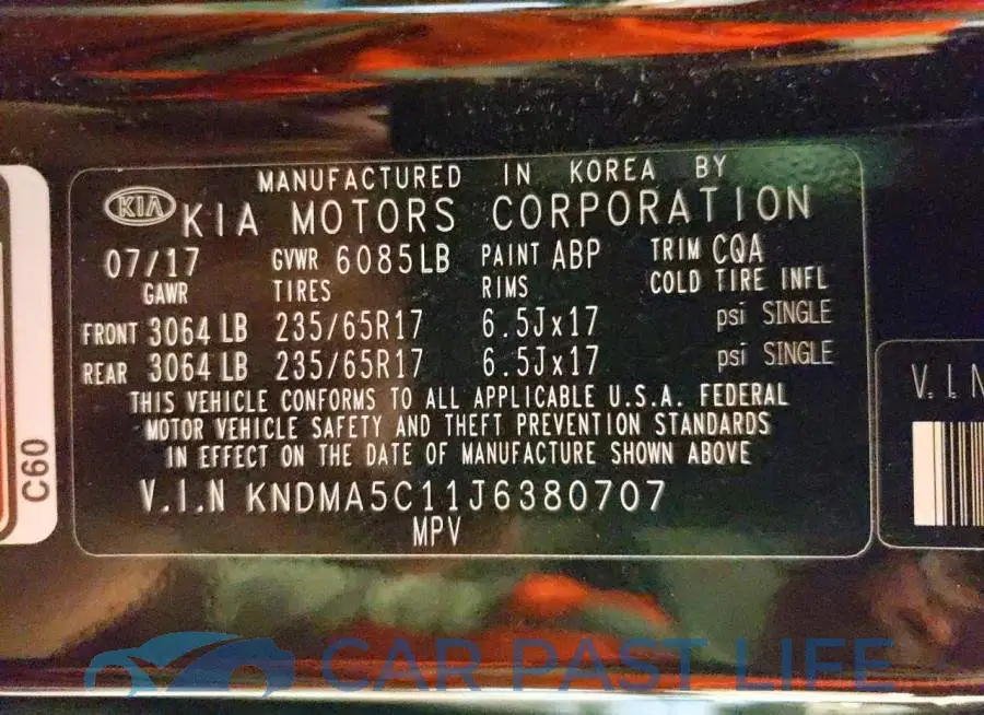 KNDMA5C11J6380707# 13