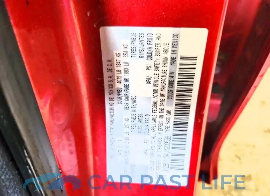 3MZBN1V34JM200538# 12