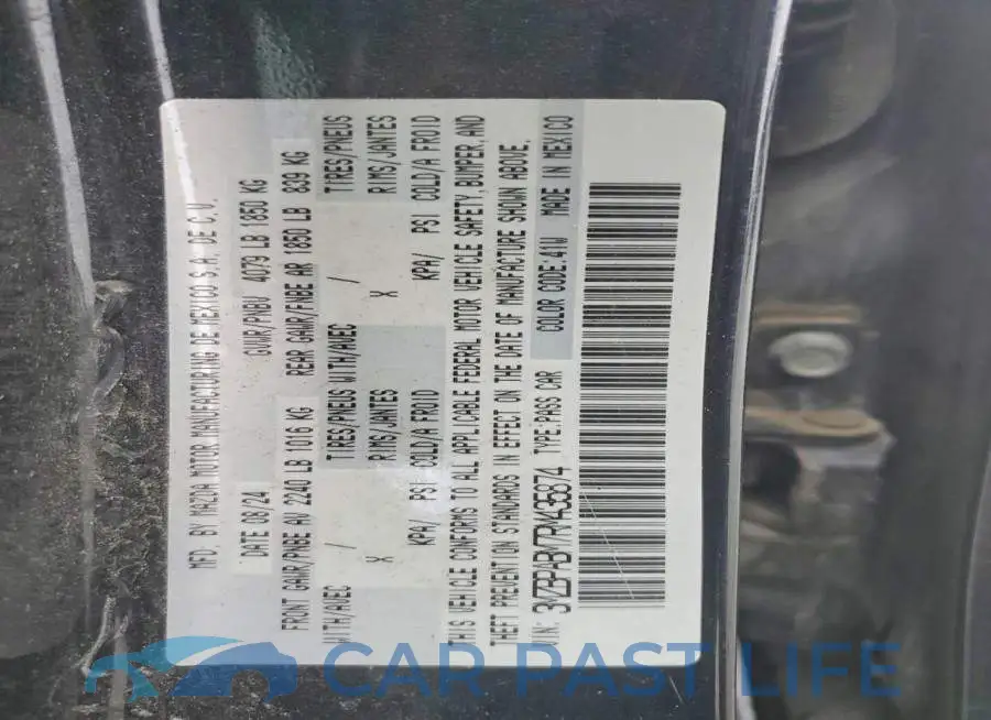3MZBPABM7RM435874# 12
