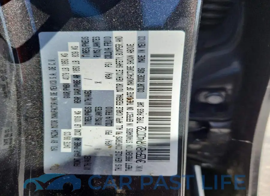 3MZBPABMXRM400732# 12