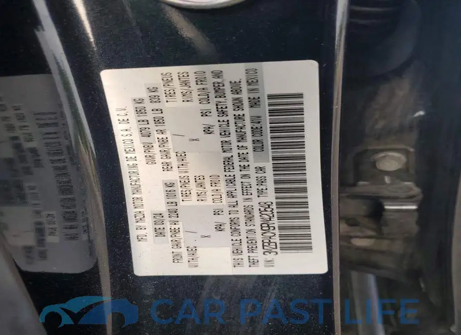 3MZBPACM9RM420548# 12