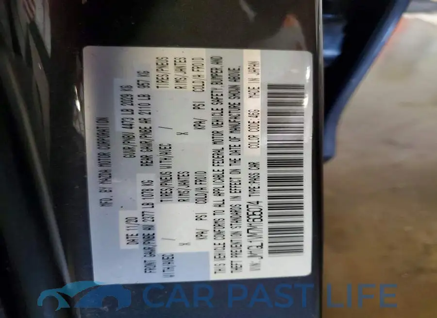 JM1GL1VM7M1605074# 13