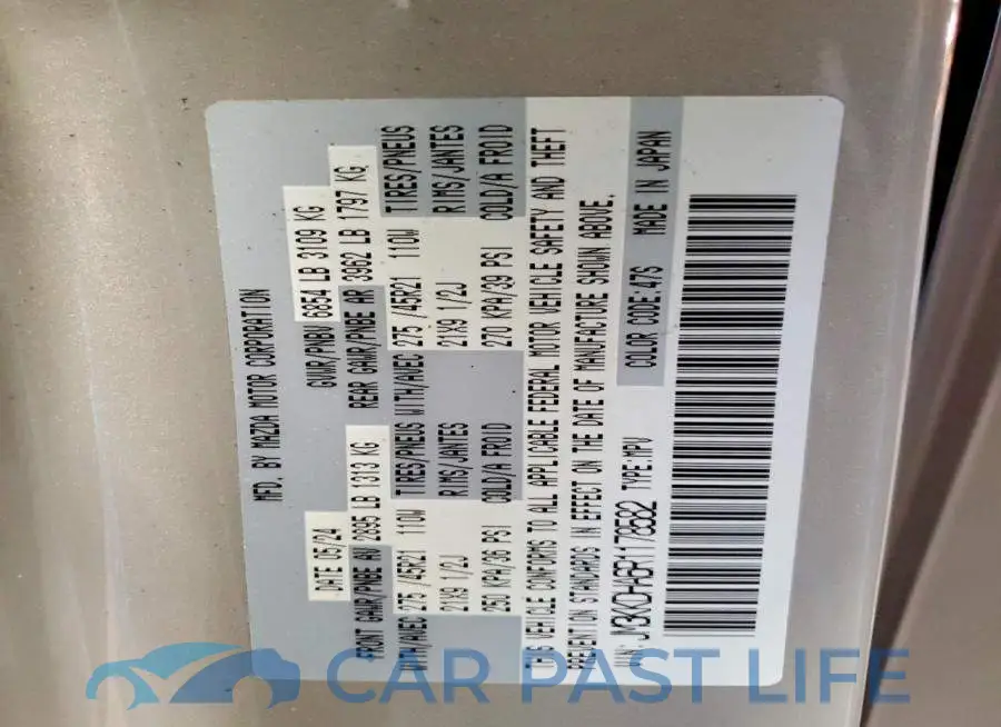 JM3KKDHA6R1178582# 13