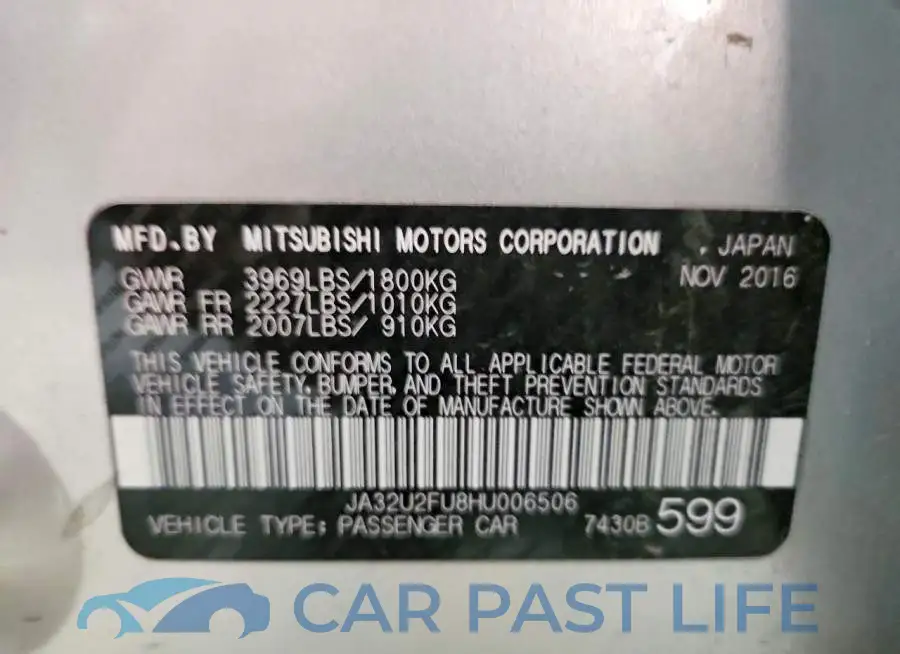 JA32U2FU8HU006506# 12