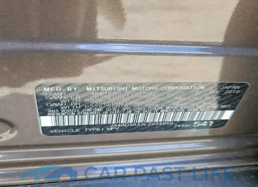 JA4AD3A33LZ004850# 13