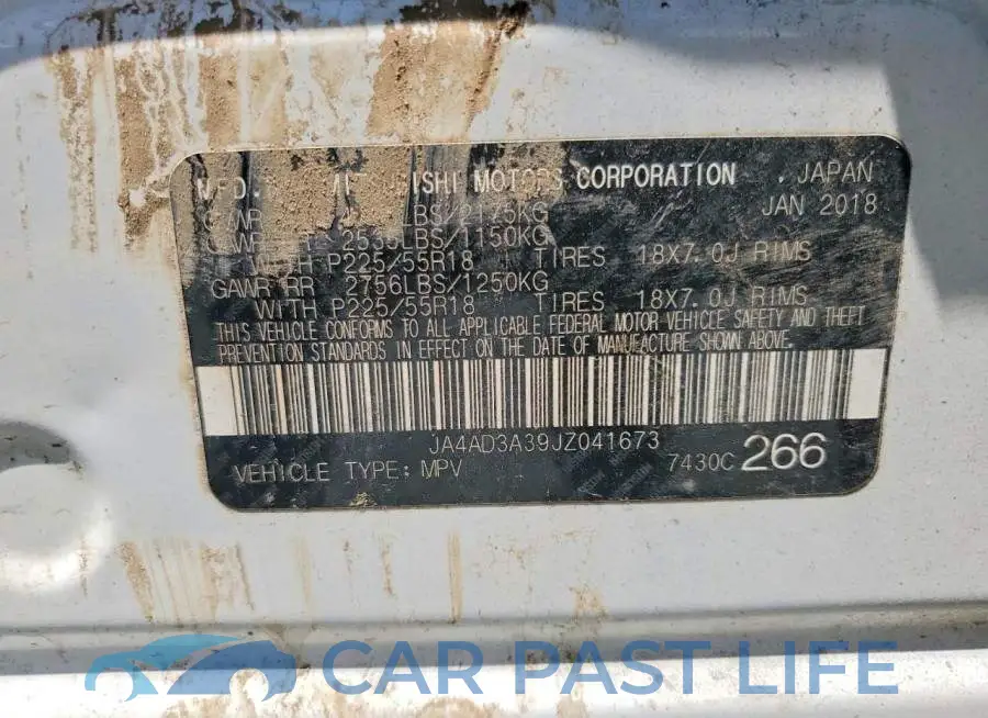 JA4AD3A39JZ041673# 12