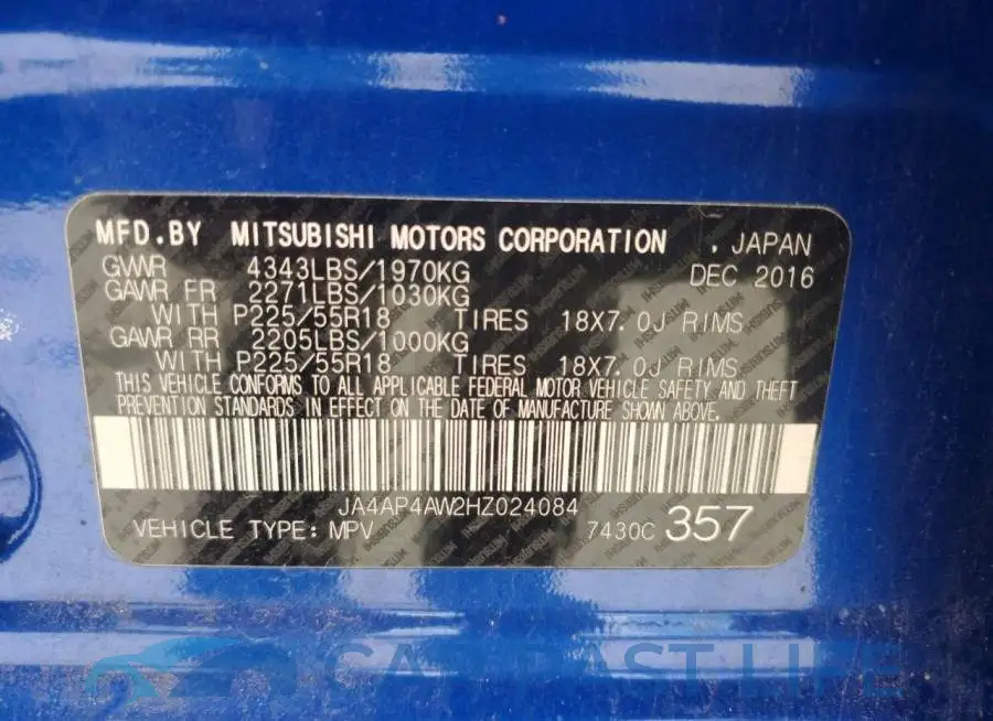 JA4AP4AW2HZ024084# 14