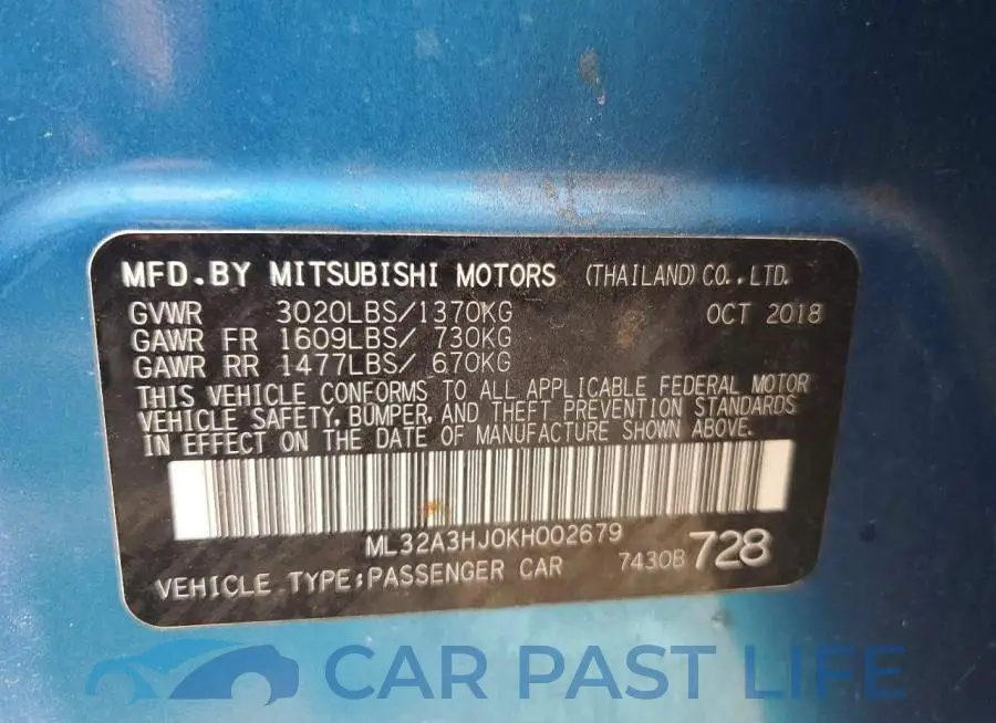 ML32A3HJ0KH002679# 12