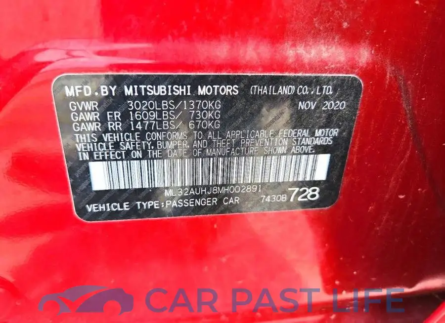 ML32AUHJ8MH002891# 12