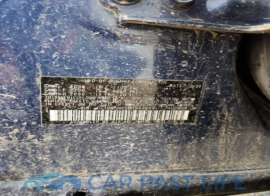 4S3BWAN65M3004849# 12