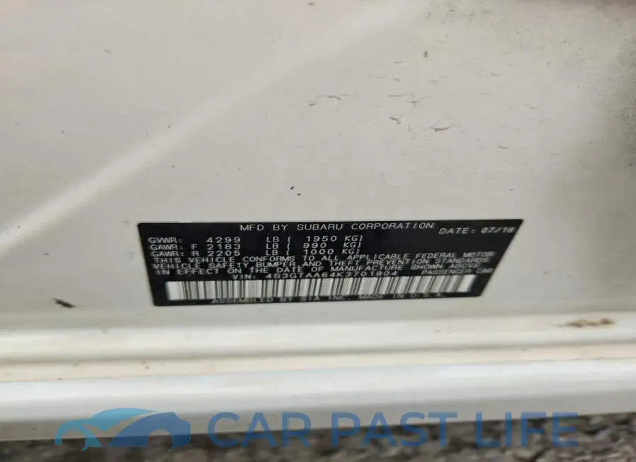 4S3GTAA64K3701804# 12