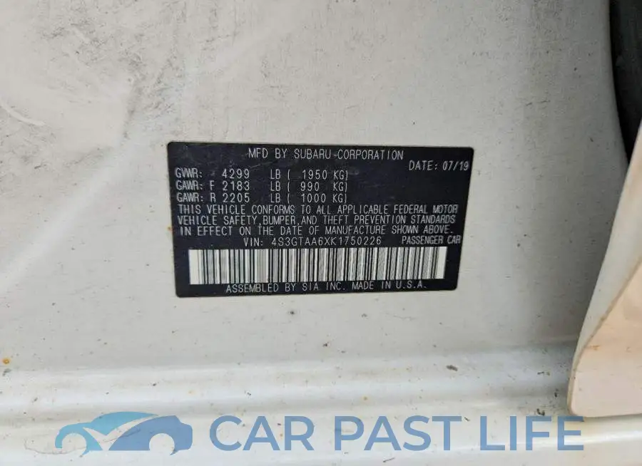 4S3GTAA6XK1750226# 13