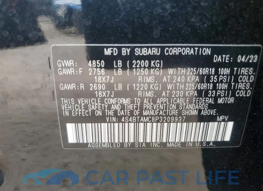 4S4BTAMC8P3209937# 14