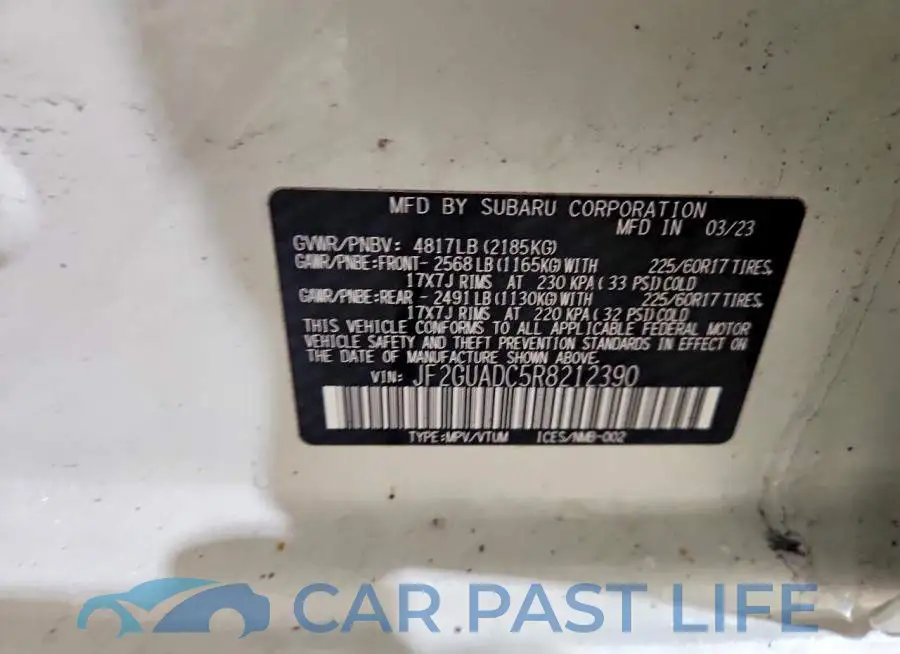 JF2GUADC5R8212390# 13