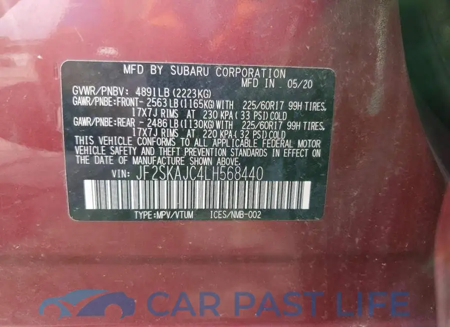 JF2SKAJC4LH568440# 12
