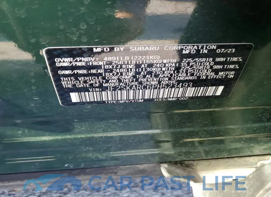 JF2SKARC6PH523493# 13