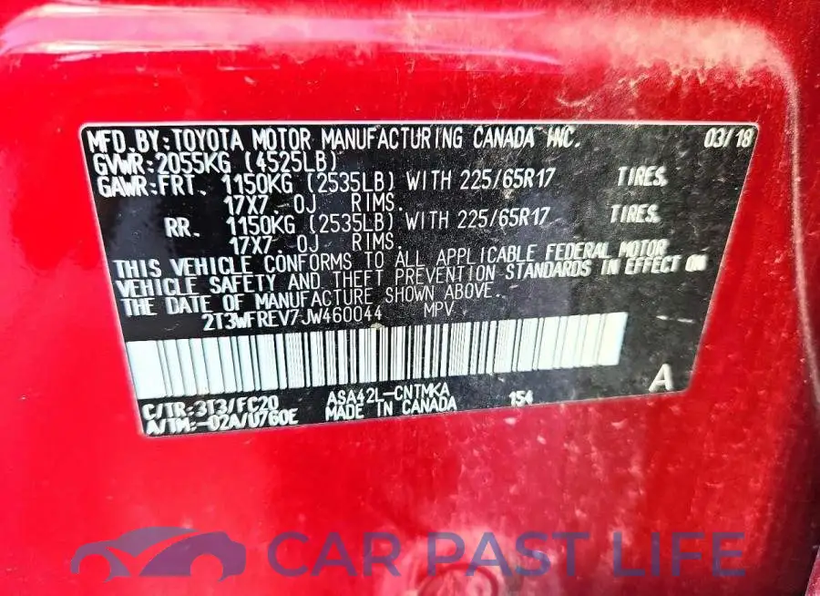 2T3WFREV7JW460044# 13
