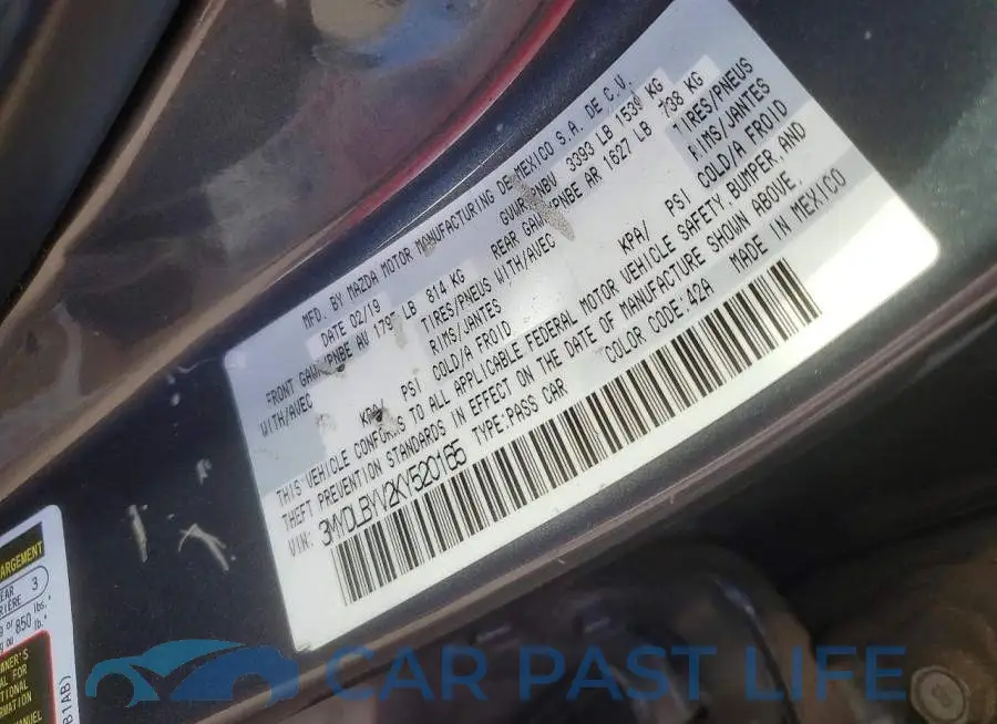 3MYDLBYV2KY520165# 13