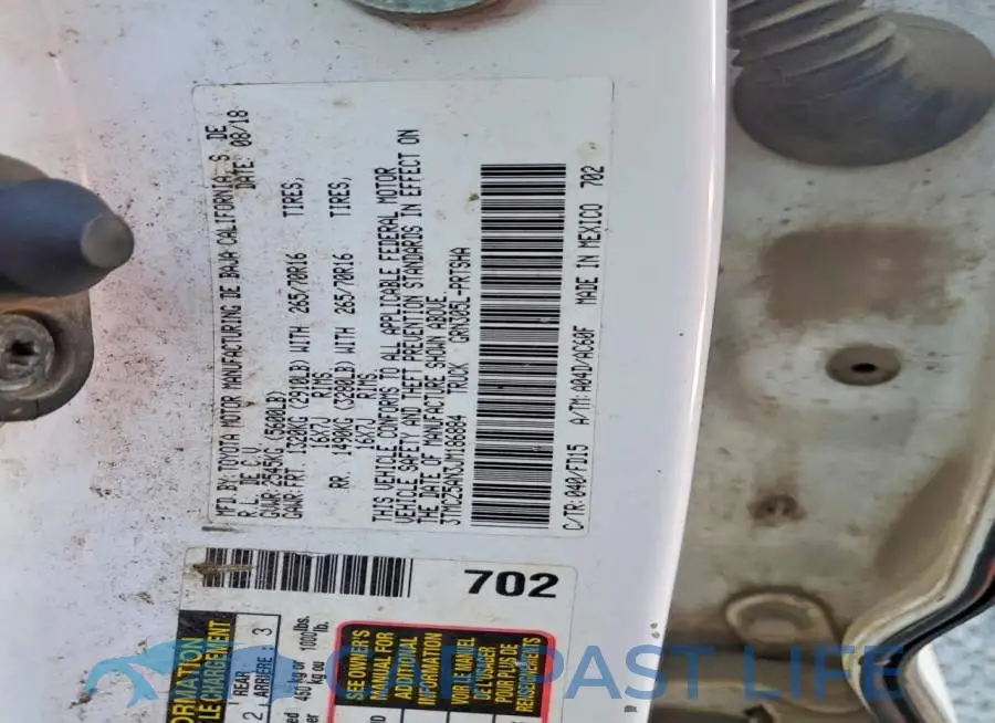 3TMCZ5AN3JM186884# 12