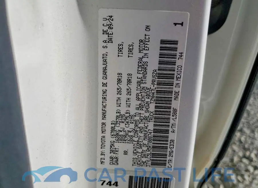 3TYLC5LN5RT008747# 13