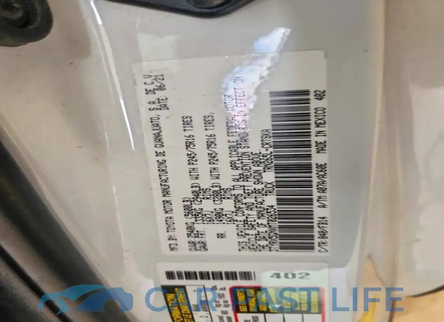 3TYRX5GNXMT026534# 12