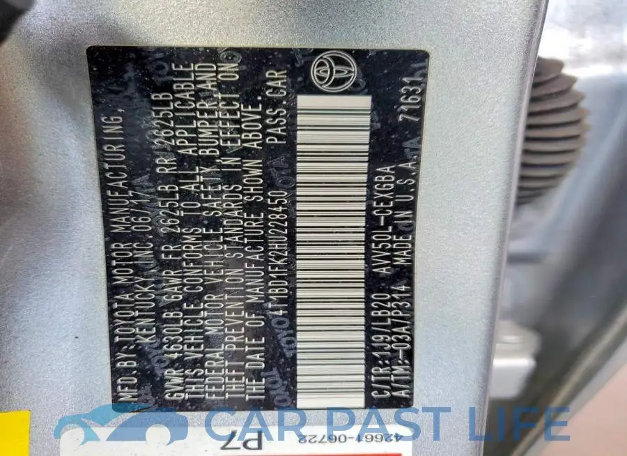 4T1BD1FK2HU228450# 12